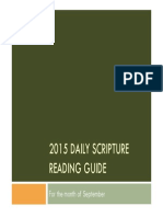 2015 Daily Scripture Reading Guide For The Month of Sept