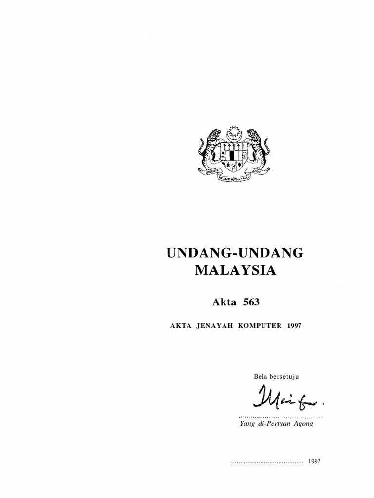 AKTA-563 Jenayah Komputer | PDF