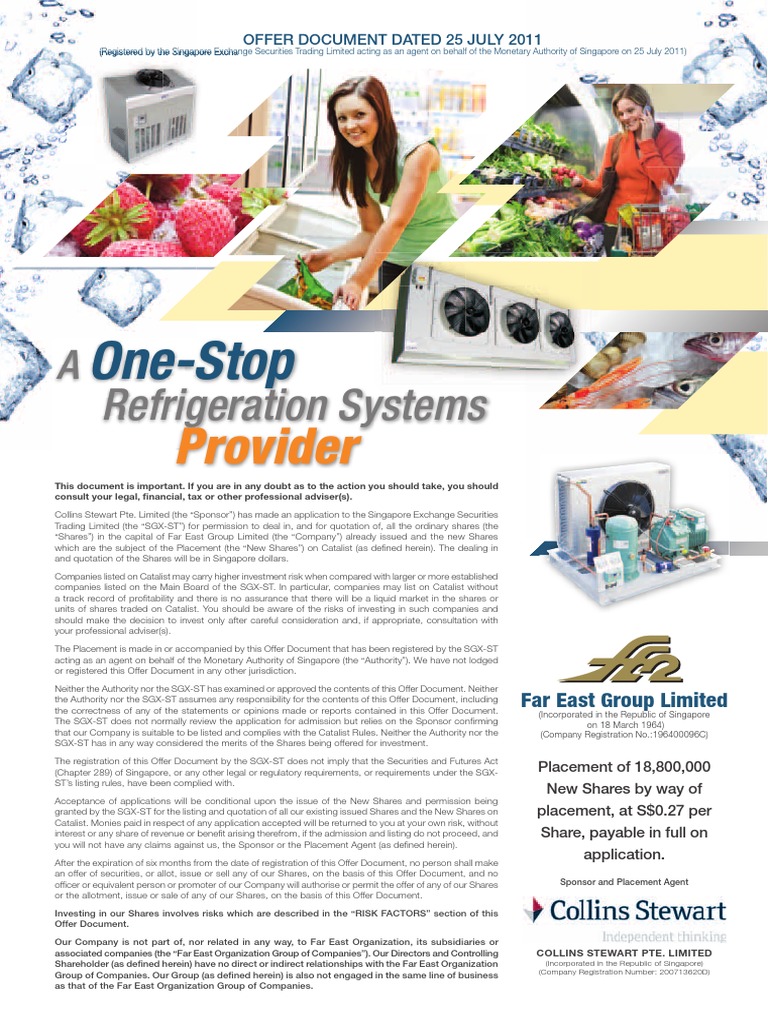 Far East Group Limited Prospectus PDF | PDF | Board Of Directors | Hvac