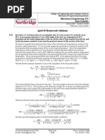 April 18 Homework Solutions: Mechanical Engineering 375 Heat Transfer