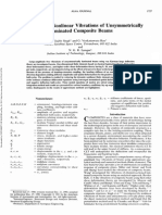 Analysis of The Nonlinear Vibrations of Unsymmetrically Laminated Composite Beams