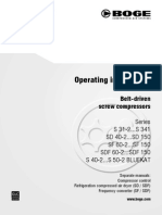 BOGE Operating Instructions for Belt-Driven Screw Compressors S 31-2 to S 341