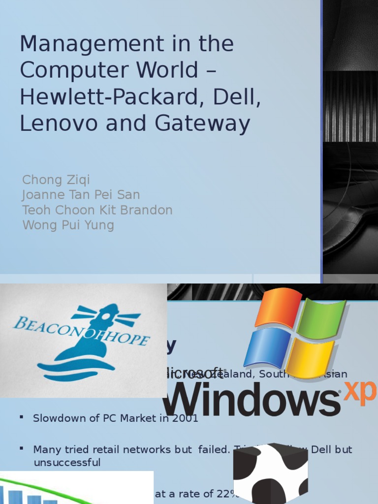 Management in The Computer World - Presentation | PDF | Dell | Hewlett ...