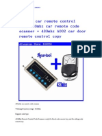 Acartool Car Remote Control Copy