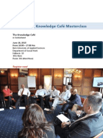 Knowledge Cafe Masterclass Bern Brochure