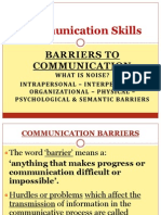 Barriers To Communication