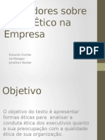 Clima Ético Na Empresa