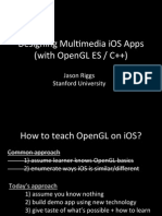 Designing Multimedia iOS Apps with OpenGL ES/C++