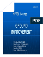 NPTEL Ground Improvement Lecture 2: Methods for Soil Improvement