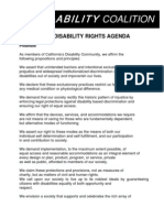 CA Disability Rights Agenda