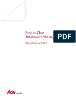 2013 Best in Class Succession Management White Paper