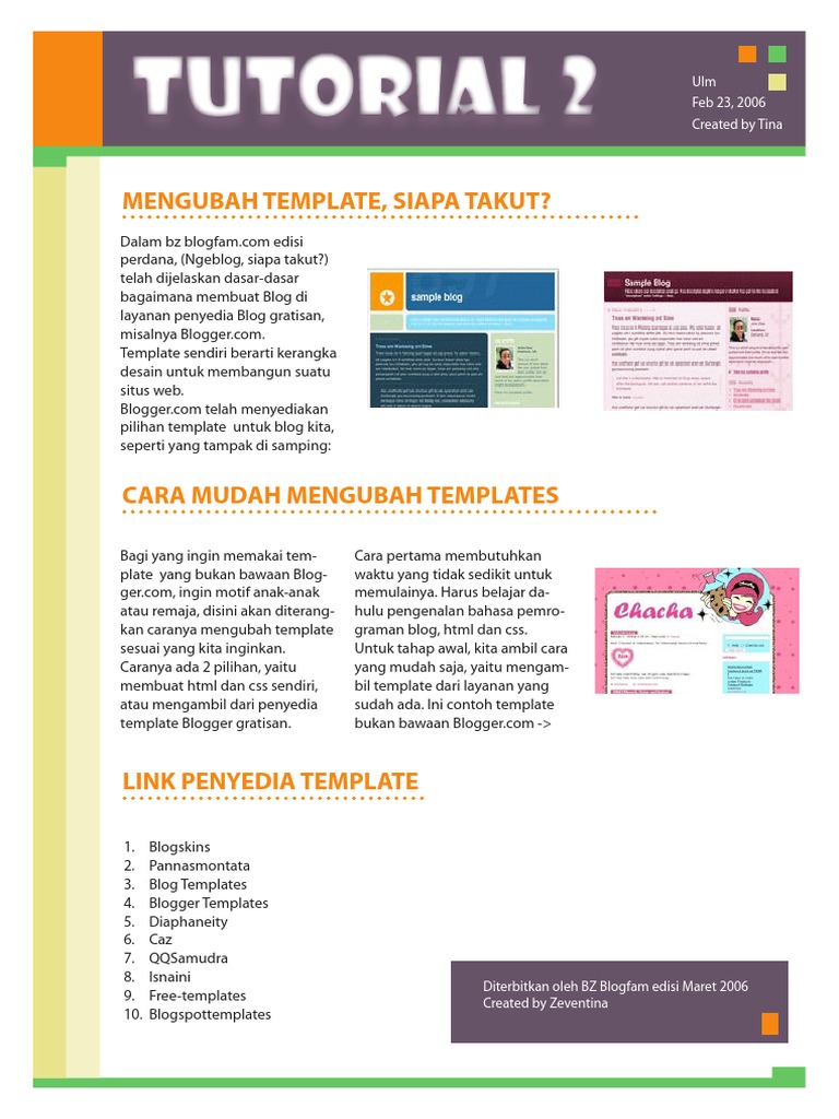 Membuat Template Blog | PDF