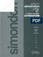 Libro Simondon - Curso Sobre La Percepcion (1964-1965) PDF