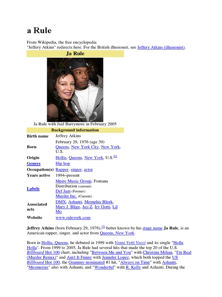 Ja Rule PDF | PDF