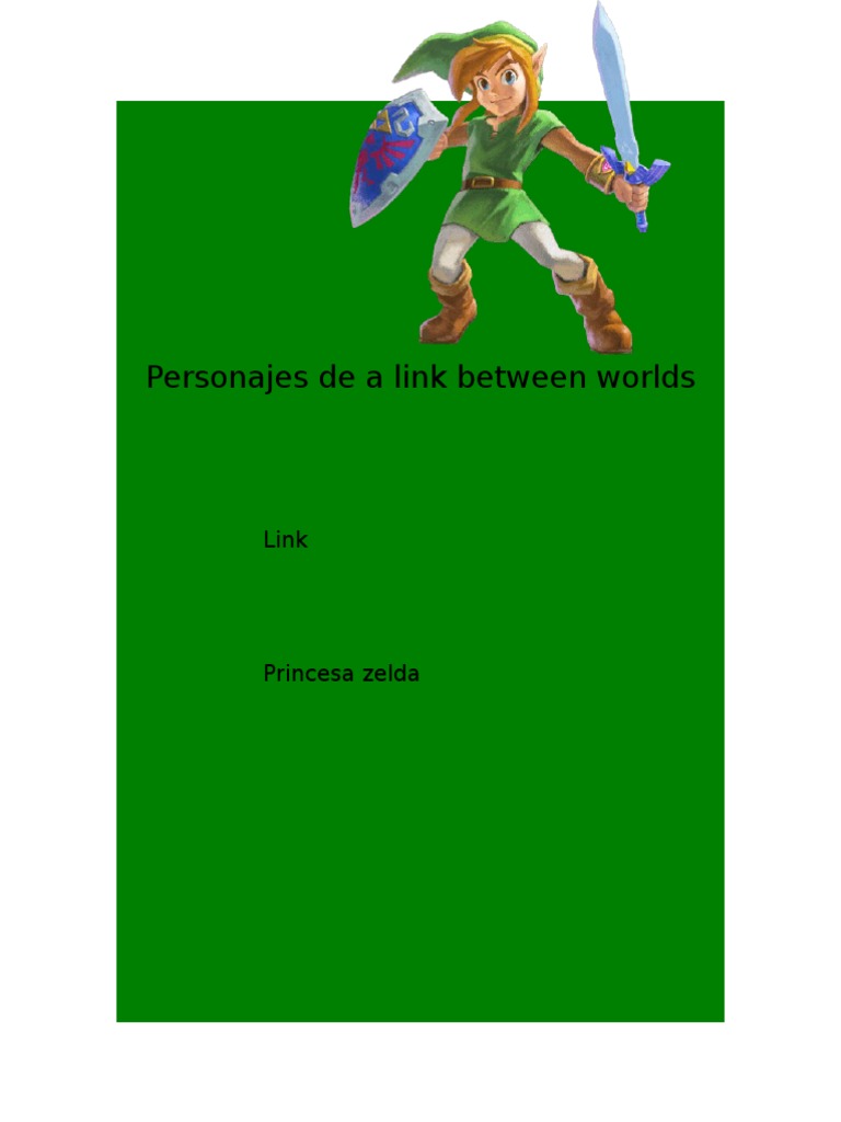 Personajes de A Link Between Worlds | PDF