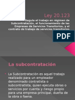 Resumen Ley 20123