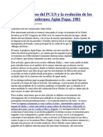El XXº Congreso Del PCUS y La Evolución de Los Revisionistas Modernos; Agim Popa; 1981