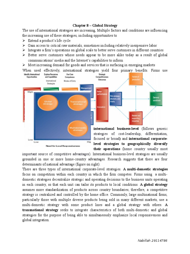 Global Strategy and International Competitiveness | PDF ...