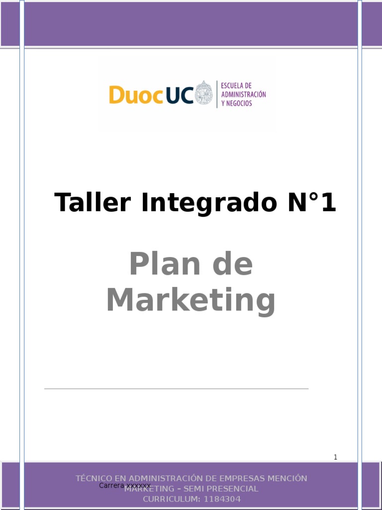 Taller de Plan de Marketing para NATURA | PDF | Marketing | Mercado ...