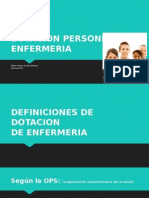 Dotacion Personla en Enfermeria