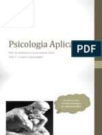 Psicologia Aplicada - Aula 1