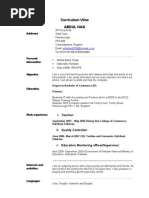 Curriculum Vitae Mamu