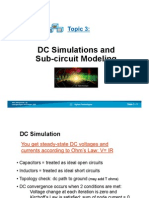 DC Simulations and Sub-circuit Modeling