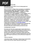 Puppetry As An Art Form