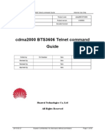 Cdma2000 BTS3606 Telnet Command Guide
