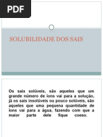 solubilidade