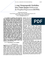 Download Faktor-faktor yang Mempengaruhi Morbiditas  Penduduk Jawa Timur dengan Multivariate  Geographically Weighted Regression MGWR  by riskiintan_yuniarti SN260075935 doc pdf