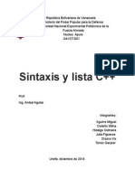 Informe de Sintaxis