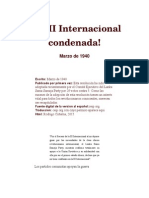 La III Internacional Condenada