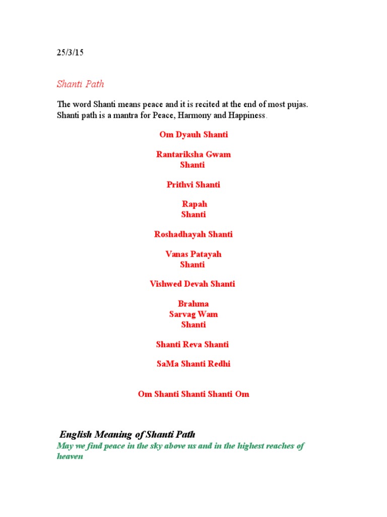 Vedic Prayer | PDF | Mantra | Hindu Literature