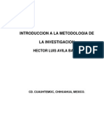 Introducción a La Metodología de La Investigación