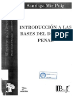 Introducción A Las Bases Del Derecho Penal. Mir Puig