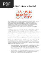 Pep Talk on Smart Cities