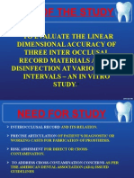 Linear Dimensional Accuracy of Three Inter Occlusal Record Materials After Disinfection