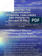 Financing For Developement: Situation, Challenges and Perspectives The Case of Viet Nam