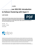 Windows Server 2012 R2 Introduction To Failover Clustering