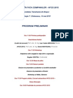 Program Preliminar AFCO 2015