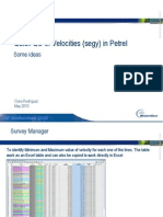 Velocities QC in Petrel PDF
