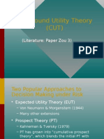 Compound Utility Theory (CUT) : (Literature: Paper Zou 3)