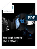 Motor Design: Wiper Motor (MQP-15-9HD-20178)