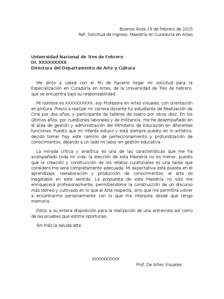 10+ Mejor Para Carta De Motivacion Master Educacion 