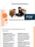 Administración de Salarios y Metodos Tradicionales de Evaluacion de Puestos