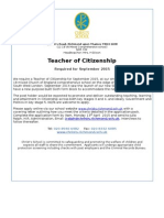 Teacher of Citizenship