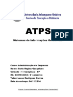 ATPS Sistemas de Informações Gerenciais