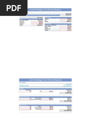 event budget