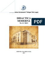 Didactica Modernă: Universitatea Europeană "Drăgan"din Lugoj